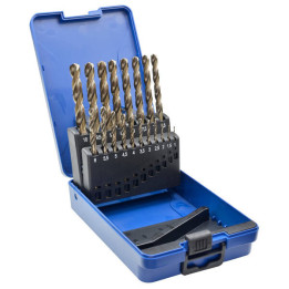 Set 19 burghi pentru metal HSS DIN338N (Ø1 ÷ 10 x 0,5mm) - ONIX 1200