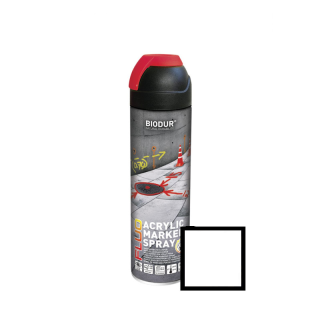 Spray pentru marcaj constructii, alb 500ml - Biodur