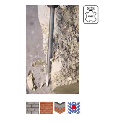 Dalta lata 40x250mm forjata, prindere sds plus - Onix F