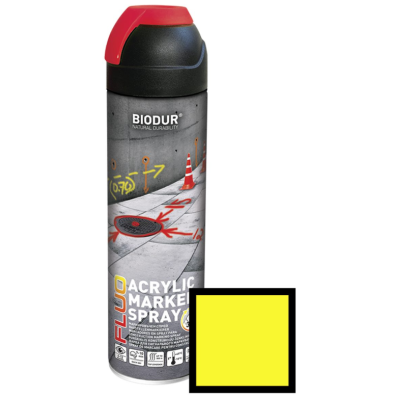 Spray pentru marcaj constructii, portocaliu. 500ml - Biodur