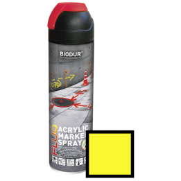 Spray pentru marcaj constructii, galben. 500ml - Biodur