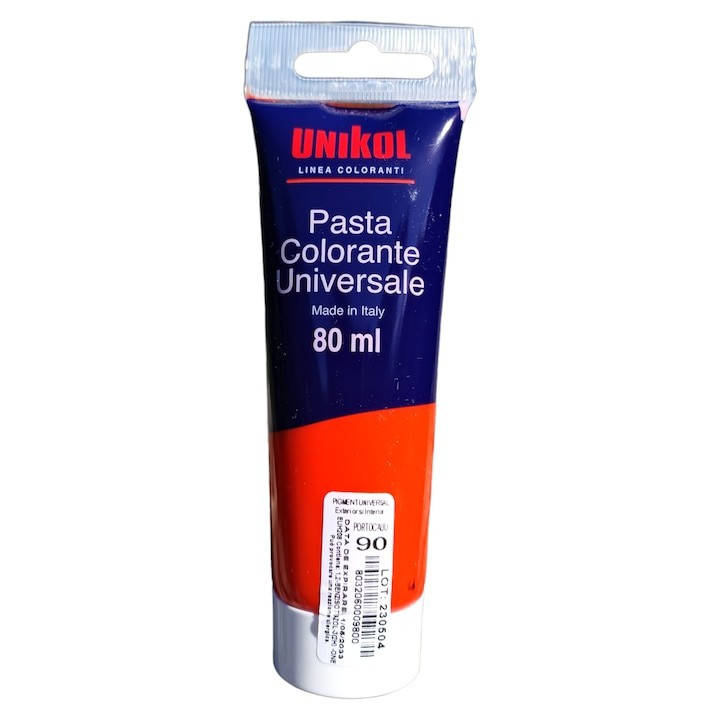 Pastă de colorat exterior potocaliu oxid 100, 80ml - UNIKOL