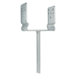 Papuc reazem ranforsat zincat cu tijă 100x60x100x4mm - ALLFERRO FIX