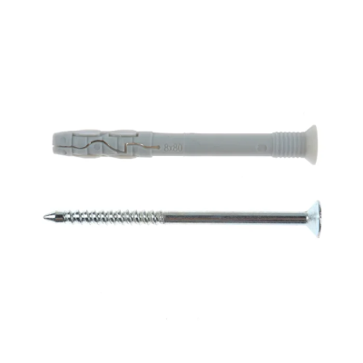 Diblu cu guler cu surub 6x60, prin bataie (100 buc/cutie) - ALLFERO FIX