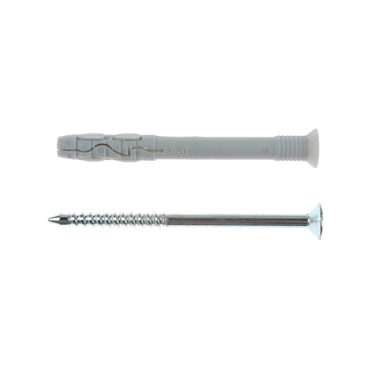 Diblu cu guler cu surub 6x60, prin bataie (100 buc/cutie) - ALLFERO FIX