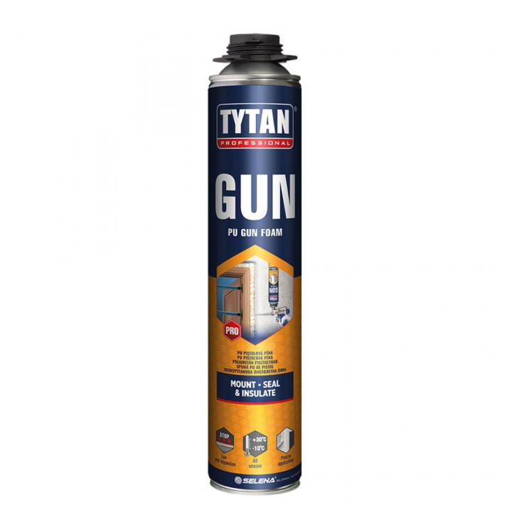 Spuma poliuretanica aplicare pistol, 700ml, toate anotimpurile - GUN