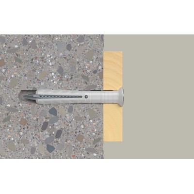 Diblu fără guler cu surub 6x80, prin bataie (100 buc/cutie) - ALLFERO FIX