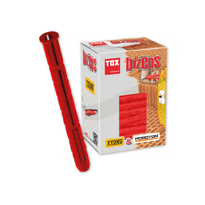 Diblu 10x90 de expansiune în cărămida cu găuri (25 buc/cutie ) - TOX Bizeps
