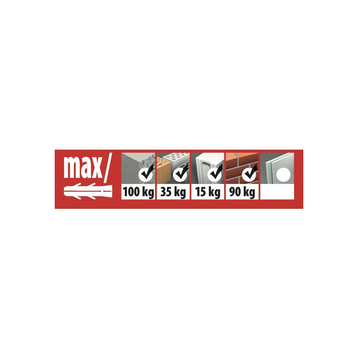 Diblu pentru susținere puternică 8x80 (50 buc/cutie ) -  TOX TETRAFIX XL