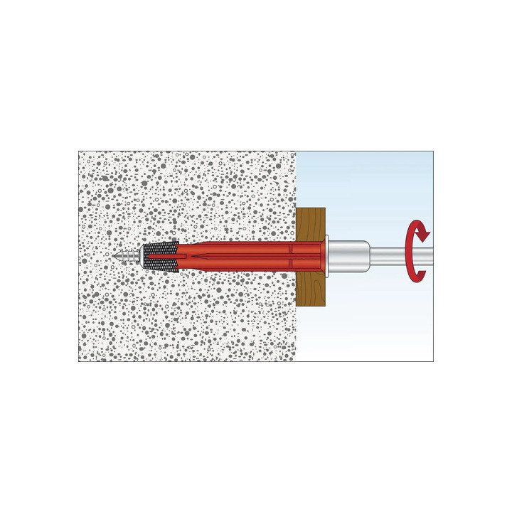 Ancore cu șurub 10x100 mm pentru rame/tocuri (25 buc/cutie)- TOX APOLLO KB