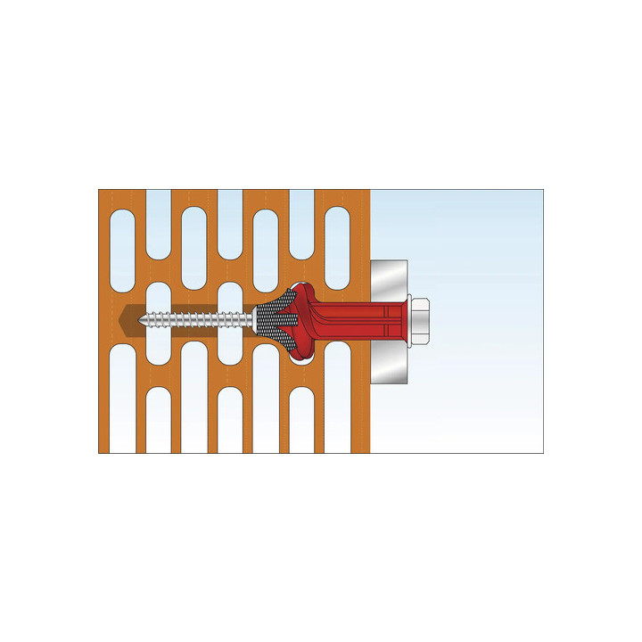 Ancore cu șurub 10x100 mm pentru rame/tocuri (25 buc/cutie)- TOX APOLLO KB