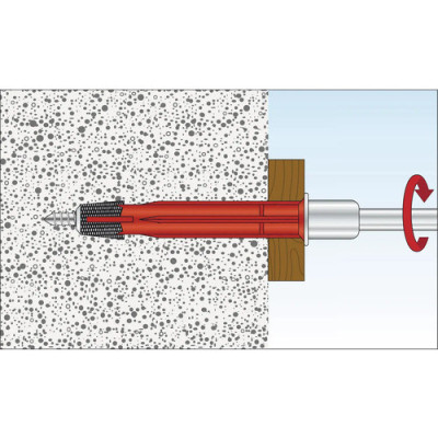 Ancore cu șurub 10x120 mm pentru rame/tocuri (25 buc/cutie)- TOX APOLLO KB
