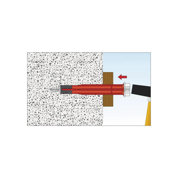 Ancore cu șurub 10x120 mm pentru rame/tocuri (25 buc/cutie)- TOX APOLLO KB