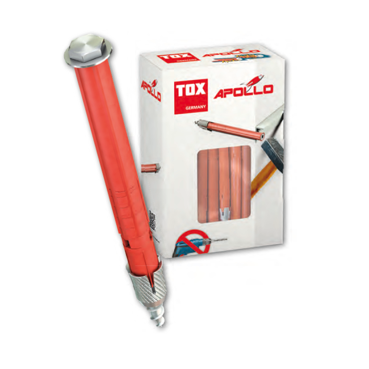 Ancore cu șurub 10x120 mm pentru rame/tocuri (25 buc/cutie)- TOX APOLLO KB
