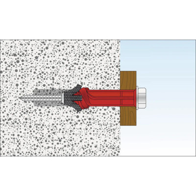Ancore cu șurub 10x140 mm pentru rame/tocuri (25 buc/cutie)- TOX APOLLO KB