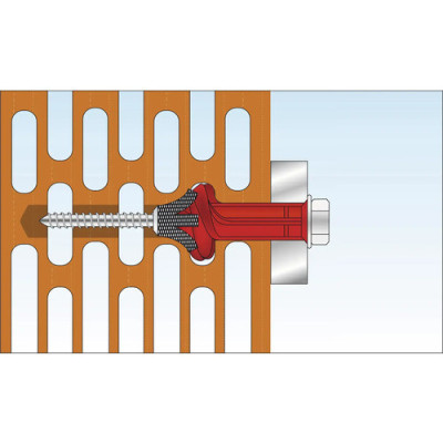Ancore cu șurub 10x140 mm pentru rame/tocuri (25 buc/cutie)- TOX APOLLO KB