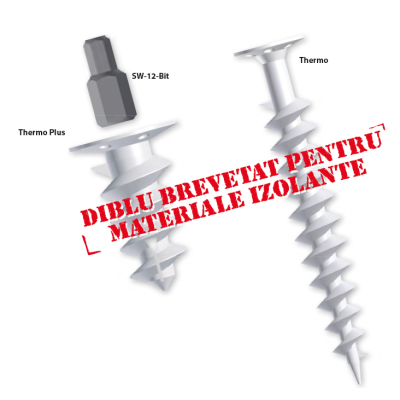 Diblu autoperforant in polistiren 50mm (50buc/cutie) - TOX THERMO