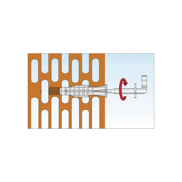 Diblu 6x41 cu șurub L crestat 4x70 (20buc/borcan) - TOX DECO