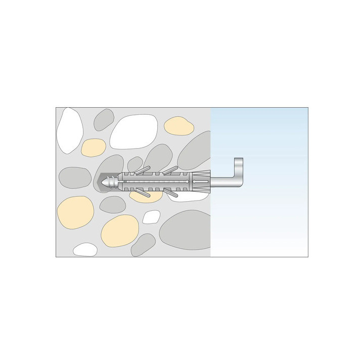 Diblu 8x40 cu șurub tip L 5x60 (20buc/borcan) - TOX PIRAT BARBOSSA