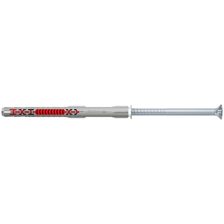 Diblu universal, din nylon, cu surub, zincat alb, cu cap inecat, Torx, TX30 - DuoXpand T