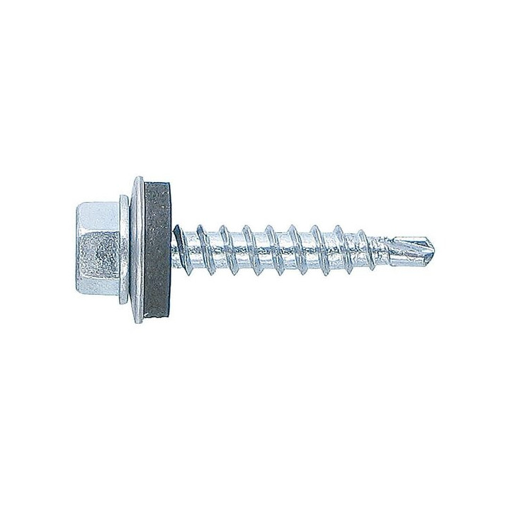 Șurub autoforant 4,8x25mm zincat  pentru fixarea tablelor pe substraturi de oțel (250 buc/cutie) - BoltFIX