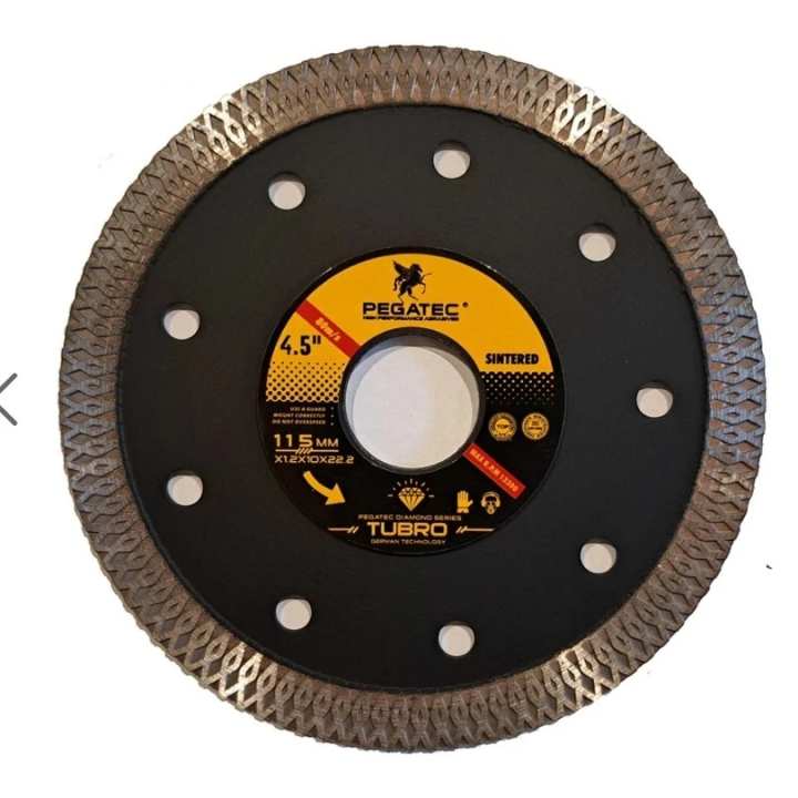 Disc diamantat continuu pentru placi ceramice 125x1,2 - PEGATEC